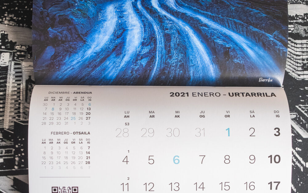 detalle calendario bizkaia Maitia mes completo