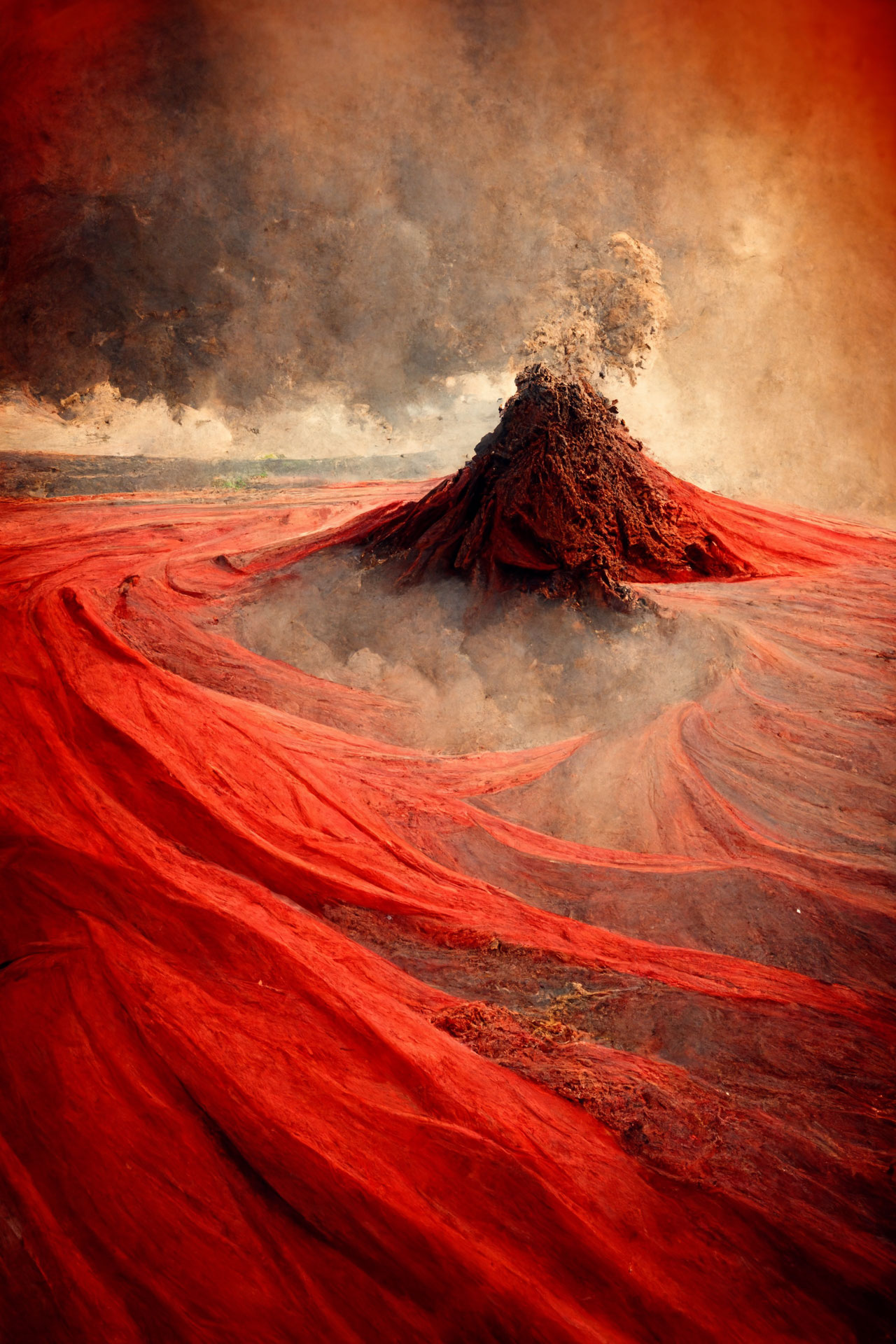 El volcán rojo by DIVCreativo